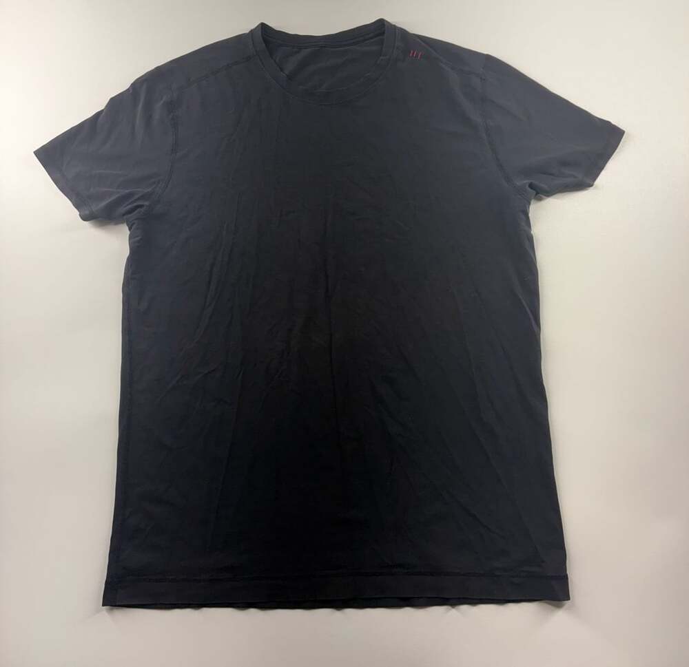 Lululemon Metal Vent Tech Short Sleeve Crew Neck Athletic T-Shirt Black